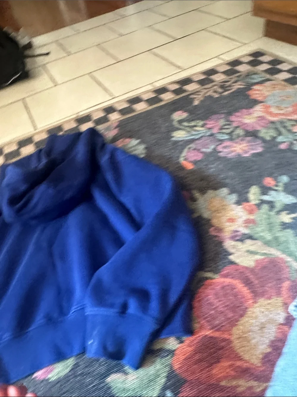 Nike Royal Blue Crewneck Hooded Sweatshirt with Small Sail Logo